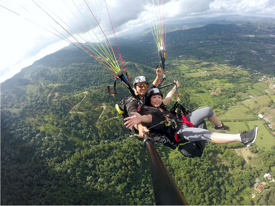 Paragliding over Jarabacoa